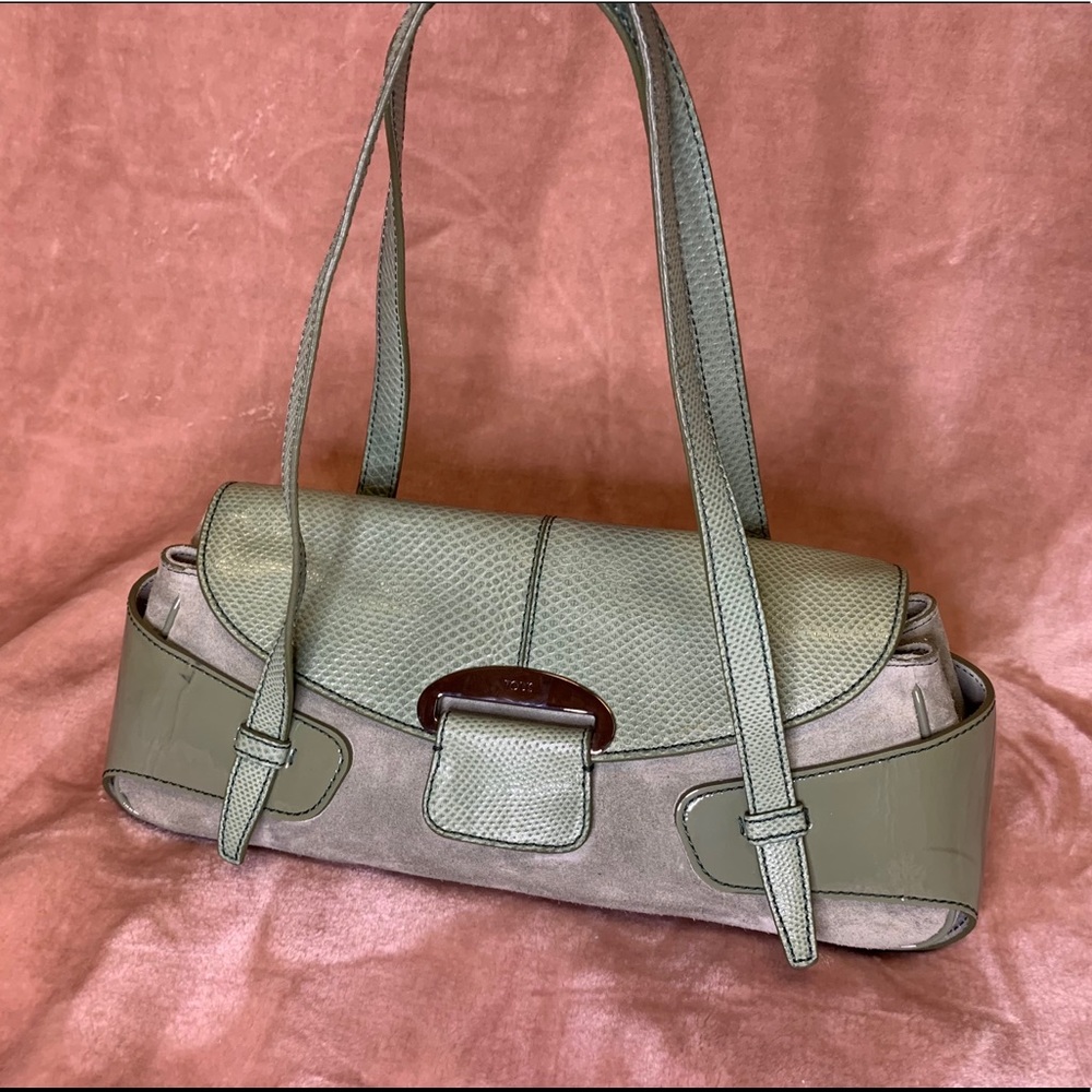 Tod’s Soft Leather Sage Green Handbag